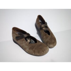 Wolky Passion Mary Jane Suede Shoes Womens 37 6 6.5 Comfort granola gorpcore